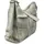 HARPA Schultertasche "GEORGIA", Mädchen, Gr. B/H/T: 15cm x 15cm x 41cm, weiß, grau, Baumwolle, unifarben, Taschen Schultertasche, in moderner Patchwork-Optik
