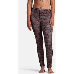 Stoffhose KARI TRAA "Lune", Damen, Gr. XS, EURO-Größen, blau, 91% Polyester, 9% Elasthan, Jacquardmuster, sportlich, Hosen, mit aufgerautem Innenmaterial