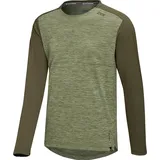 IXS Flow X Long Sleeve Jersey - Olive-Dark Olive S