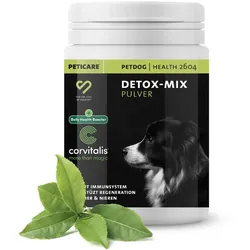 Peticare Detox Entgiftung Pulver für Hunde, reinigende Formel 125 g