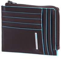 Piquadro Blue Square Kreditkartenetui RFID Leder 12 cm mahogany