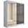 altdecor Schiebetürenschrank VESLI 200 x 215 x 61 cm Weiß
