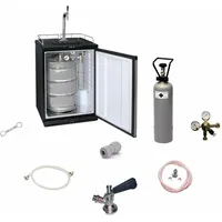 ich-zapfe Fassbierkühlschrank bis zu 50L Fässer (bierbar) - Schanksäule Elegant und Kompensatorhahn, Dreikant