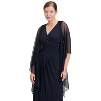 Vera Mont Cape im Glitzer-Look in Blue/Black | Gr.: