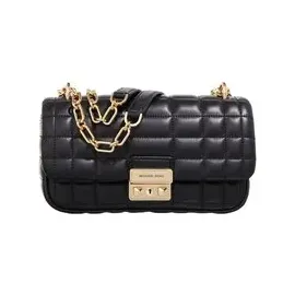 Michael Kors Sm Conv Chain Shldr Leder Black