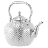 Teekessel Wasserkessel - 2,0 L Herdkessel - Edelstahl - Für Induktion - Mit Teesieb - Silber