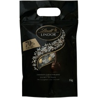 Lindt LINDOR Schokoladenkugel Beutel Dark 70% 80 x 12,5 g (1 kg)