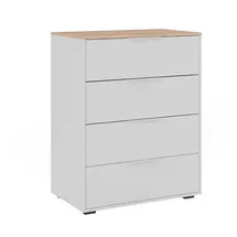 Vicco Betti 80 x 102 cm Weiß/Sonoma