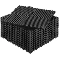Vevor Drainagematte Garage Bodenfliesen Modular Ineinandergreifend Matte 31x31cm