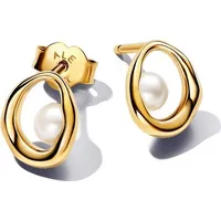 Pandora Ohrstecker 263295C01 gold Metall mit Perle