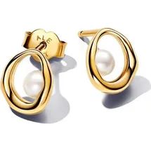 Pandora Ohrstecker 263295C01 gold Metall mit Perle