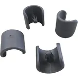 Lafuma Mobilier 4 Fußschoner für Relax-Liegestühle, 20 mm Durchmesser, Anthrazit, LFM2843-1229, Dunkelgrau