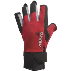 Musto Segelhandschuhe Essential Kurzfinger - rot