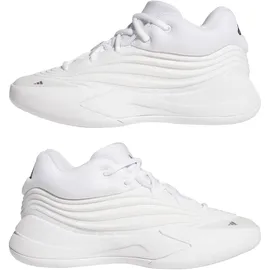adidas Dame X Low-Top Basketballschuhe Kinder KJ7093 - cloud white/zero met./silver met. 36 2/3