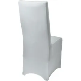 Beautissu Stuhlhusse Leona Weiß 45 x 90 cm