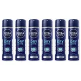 NIVEA Men Dry Active Deo Spray 6 x 150 ml