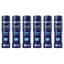 NIVEA Men Dry Active Deo Spray 6 x 150 ml