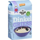 Bauck Bio Dinkel Vollgriess, (6x 500g) Sparpaket Vorrat Dinkelgrieß Grieß