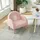 [en.casa] Kindersessel Sorreindi 50 x 50 x 45 cm Teddystoff rosa