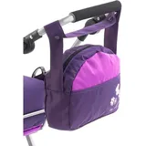 Bayer Chic 2000 - Wickeltasche für Puppen, Puppenwickeltasche, Puppenzubehör, Puppentasche, Pflaume, lila