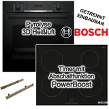 Bosch PYROLYSE TELESKOPAUSZUG + Induktionskochfeld autark 60 cm
