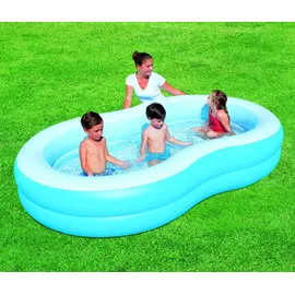 BESTWAY Lagune Family Planschbecken 262 x 157 x 46 cm