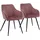Happy Garden Samtstuhl BERTILLE rosa 2er Set