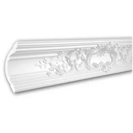 PROFHOME DECOR Eckleiste 150252F Weiß 2 St. 200 x 12 x 11,9 cm