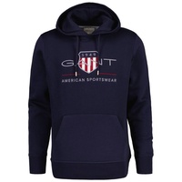 GANT Herren Sweatshirt REGULAR ARCHIVE SHIELD Hoodie - Blau - 3XL,XXXL