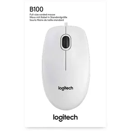 Logitech B100 Optical Mouse weiß