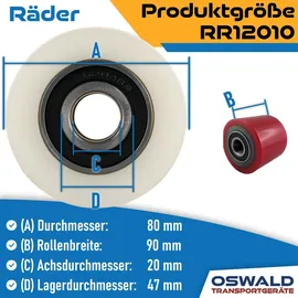 Oswald Transportgeräte Hubwagen 2 Räder