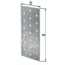 GAH Alberts Lochplatte 200 x 100 x 2 mm