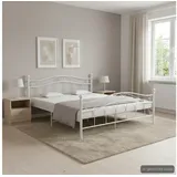 furnicato Bett 140 x 200 cm Weiß