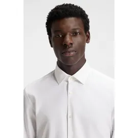 Hugo Langarmhemd Slim Fit Weiß 41