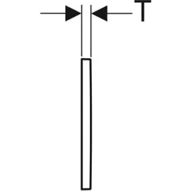 Geberit Omega30 Betätigungsplatte schwarz/schwarz matt 115.080.DW.1