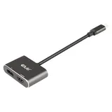 Club 3D USB 3.2 Gen2 Typ-C auf DisplayPort und HDMI St./B. 4K60Hz 0,2m schwarz