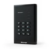 Istorage diskAshur3 HDD 2 TB Festplatte, tragbar, passwortgeschützt, staub- und wasserabweisend, Hardware-Verschlüsselung, Schwarz
