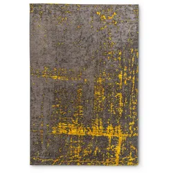 Vintage Teppich Scroom 80 x 150 cm Mischgewebe Gold, Schwarz Gold /