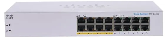 CBS110-16PP 16-Port 10/100/1000 POE Switch (8-Ports support PoE with 64W power budget)