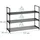 Relaxdays Schuhregal 117 x 55 x 30 cm schwarz / schwarz