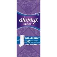Always Extra Protect Slipeinlagen Long Plus, 4er Pack (4 x 22 Stück)
