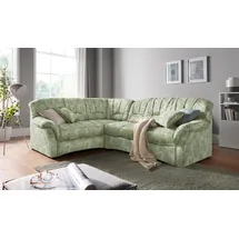 DOMO collection Eckcouch Mikrofaser 3-Sitzer Grün