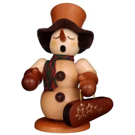 Christian Ulbricht GmbH Räuchermann Schneemann 23,0 cm natur