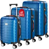 monzana Exopack Koffer-Set 3-tlg. blau