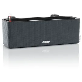 LECHUZA Cube Color Triple mit Stick-System und Kräuterschere schiefergrau - inkl. wmf -