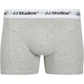 JACK & JONES JACSOHO graumeliert / schwarz / weiß S 3er Pack