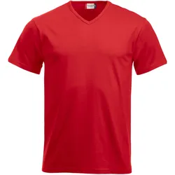 CLIQUE Fashion V-Neck T-Shirt 35 - rot XS