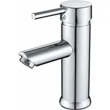 Badezimmer-Wasserhahn, Waschbecken-Mischer, verchromter Waschtisch-Wasserhahn, moderner Badezimmer-Wasserhahn,