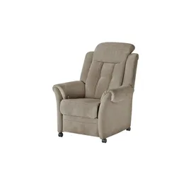 Polstermöbel Oelsa Fernsehsessel Andorra Mikrofaser 87 x 108 x 110 cm Braun mit Rollen