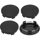 4PCS 60mm Auto Radmitte Nabenkappe mit Eisenring Stilvolle Reifenfelgenabdeckung Universal für Fahrzeug Schwarz - Eosnow